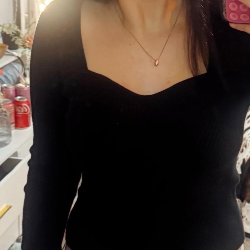 Old Navy Black square neck top